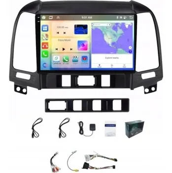 Autorádio AUTORÁDIO S NAVIGACÍ CARPLAY HYUNDAI SANTA FE 2006-2012 BT WIFI ANDROID 4GB 64GB