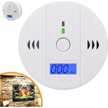 Detektor CO Detektor Oxidu Uhelnatého CO Oxidu Uhelnatého LCD Detektor senzoru Bezdrátový detektor