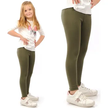 Dětské legíny dlouhé elastické LAEMI 595 Khaki 110