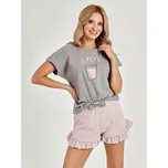 DÁMSKÉ PYŽAMO TARO 3126 FRANKIE BAVLNA šedé M