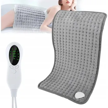 Polštář Elektrický polštář šedý s regulací teploty 30*60cm