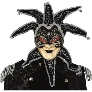 Karnevalová maska Maska na oči (benátská) Guirca černá