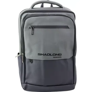 Městský batoh Městský business batoh s USB černý a šedý 16L