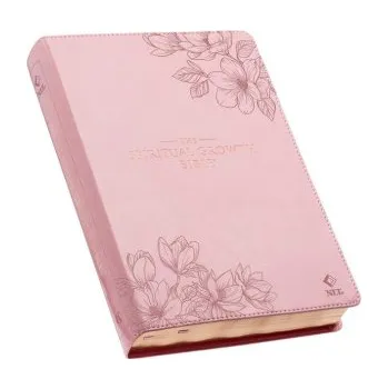 Nlt, the Spiritual Growth Bible Faux Leather, Pink Floral (Brožovaná)