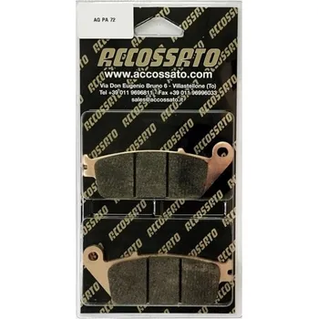 Brzda pro motocykl Brzdové destičky Accossato AGPA72OR-5105NUOV