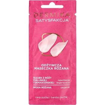 Pleťová maska Pleťová maska krémová Dermika vyživující růžová 10 ml