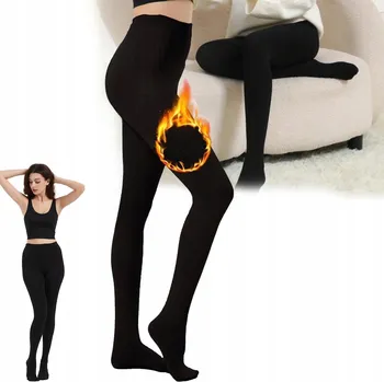 Dámské punčochy Punčocháče Zateplené dámské s KOŽÍŠKEM Teplé zimní TERMO M