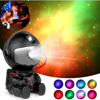 Dětské svítidlo STAR PROJEKTOR ASTRONAUT NOČNÍ SVĚTLO PRO DĚTI VESMÍRNÝ PILOT PROJEKTOR
