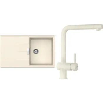 Kuchyňský dřez Set Schock S16-1 (dřez Tia D-100 Magnolia + baterie Epos Magnolia)