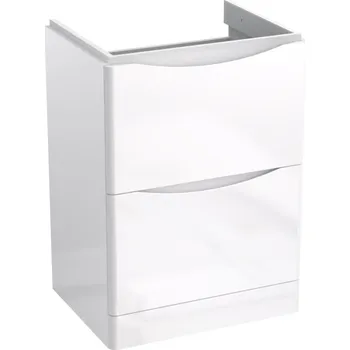 Koupelnový nábytek Skříňka pod umyvadlo stojící 60 bílý lesk Austin
