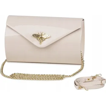 Kabelka Kabelka psaníčko Laura Biaggi , eko kůže béžová