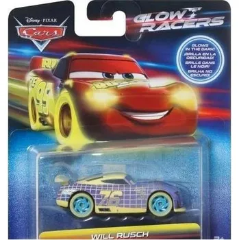 autíčko Mattel Auta Cars Glow Racers Will Rusch HVF08 HPG76