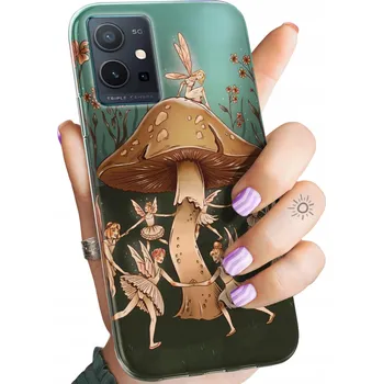 Pouzdro na mobilní telefon Zadní Kryt Hello Case pro Vivo Y55 5G hnědý