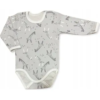 Kojenecký body BODY pro NEDONOŠENCE velikost 50, dlouhý rukáv, 100% bavlna, ŽIRAFKY