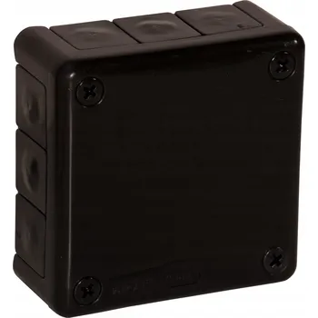 Elektroinstalační krabice Instalační krabice hermetická nástěnná Viplast černá IP55 98x98x42 mm
