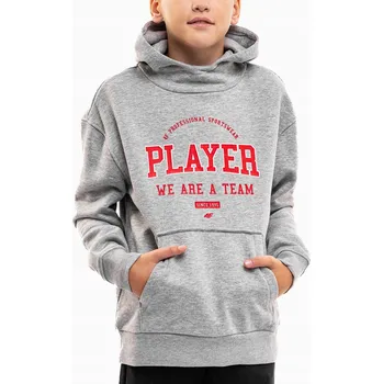 Chlapecká mikina 4F dětská mikina bavlna šedá, velikost 158