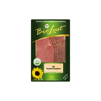 Hotové jídlo BioLust Pastrami 80 g bio BIO Množství: 1 ks