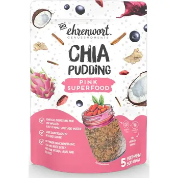 ehrenwort. Chia pudink růžová superbomba 250 g bio BIO VEGAN Množství: 1 ks