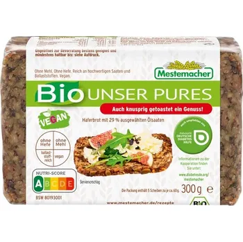 Trvanlivě pečivo Mestemacher Semínkový chléb 300 g bio BIO VEGAN Množství: 1 ks