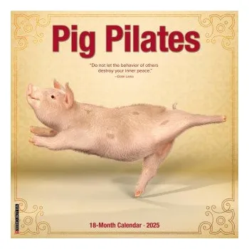 Kalendář Pig Pilates 2026 12 X 12 Wall Calendar (Kalendář)