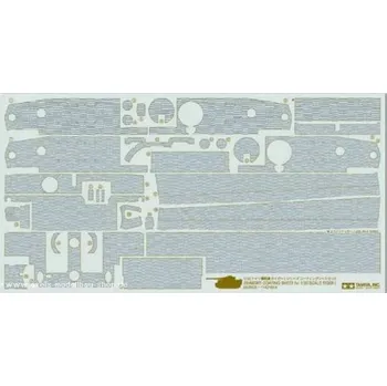 Plastikový model Samolepky Zimmerit Tamiya 12647 pro tank PzKpfw VI Tiger I