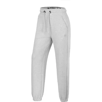 PitBull West Coast - dámské tepláky OVERSIZE SMALL LOGO šedý melír XS