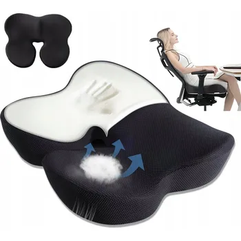 Polštář ORTOPEDICKÝ POLŠTÁŘ DO AUTA, KANCELÁŘE, BEDERNÍ OPĚRKA - ÚLEVA PRO BOLEST ZAD