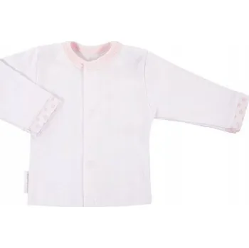 Kojenecký overall Eevi Tričko Kaftan 62 Bílá Růžová Holčička