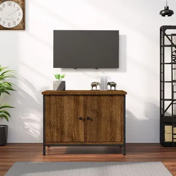 Nábytek vidaXL TV skříňka s dvířky hnědý dub 60x35x45 cm kompozitní dřevo