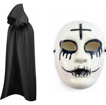 Karnevalový kostým SUPER Halloweenská sada Kostým Plášť a maska Lady Death 2 Díly MK913