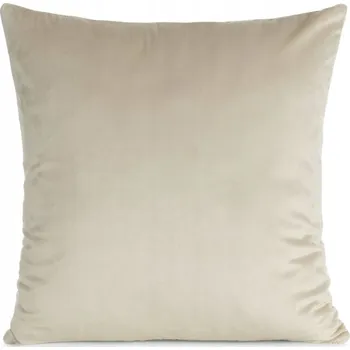 Povlak na polštářek Dekorační povlak na polštář 45x45 cm béžový hladký z veluru