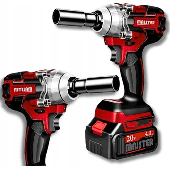 Aku rázový utahovák Majster Polska 20 V 750 Nm 1/2" 2x4 Ah