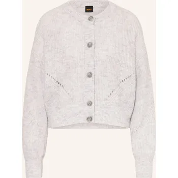 Dámský svetr Boss Dámský Pletený Kardigan Fernard S Alpakou, černošedá, 34