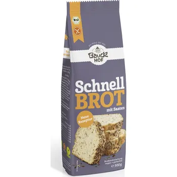 Chlebová směs Bauckhof Směs na pečení rychlý semínkový chléb 500 g bio BIO VEGAN BEZLEPEK Množství: 1 ks