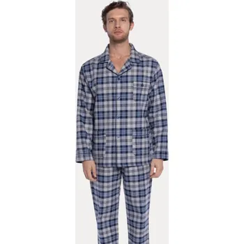 Pánské pyžamo GUASCH Pánské pyžamo PAULO Barva: Tmavě modrá, Velikost: XL