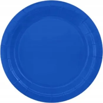 Talíř Talířky na jedno použití modré 18 cm narozeniny tmavě modrá párty