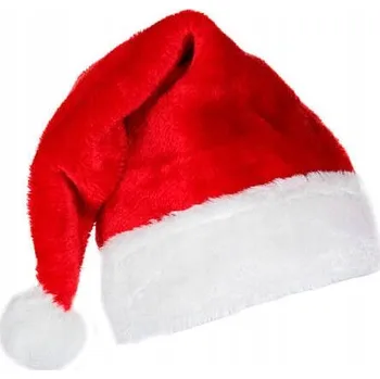 Čepice ČEPICE SANTA CLAUSE S BAMBULKOU NADÝCHANÁ ČERVENÁ