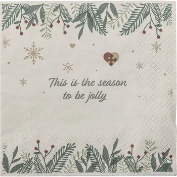 Papírový ubrousek Bloomingville Papírové ubrousky Grazia Green – 20&nbsp;ks