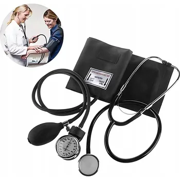 Tlakoměr ANALOGOVÝ TLAKOMĚR NA PAŽI + STETOSKOP 2V1