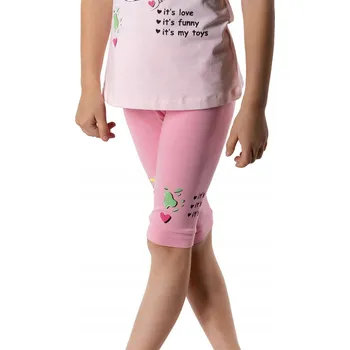 Dívčí legíny Dívčí legíny 3/4 s 3D aplikací růžové 134-140 YOCLUB