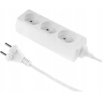 Napájecí kabel Prodlužovací Kabel Plast-Rol 5 m 3 ks bílá