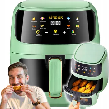 fritéza Horkovzdušná fritéza ZLARO Frytkownica Air Fryer Frytownica Panel Dotyk 1400 W 5 l