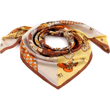 Deštník Saténový šátek 70x70 cm béžová tm. 1 ks