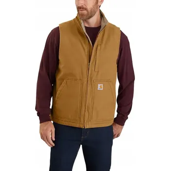 Pánská vesta Vesta Carhartt hnědá Mock Neck Vest Velikost: L