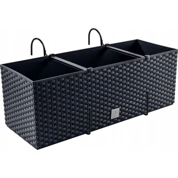 Květináč Květináč s vložkou Prosperplast Rato Case antracitový 17 l