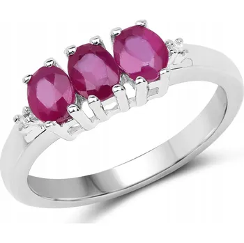 Prsten PŘÍRODNÍ RUBÍN JEMNÝ STŘÍBRNÝ PRSTÝNEK