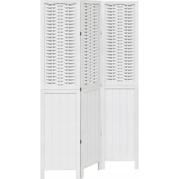 Paraván Dekorační paraván bambusový bílý 105-110x180cm