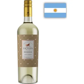 Víno La Celia Pinot Grigio Reserva, Eugenio Bustos 0,75l, bílé víno