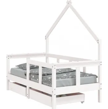 Dětská postel Dětská domečková postel se šuplíky Dekorhome