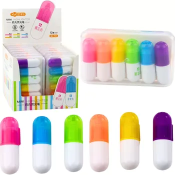 Zvýrazňovač Sada mini zvýrazňovačů v pouzdru intenzivní barvy 6ks